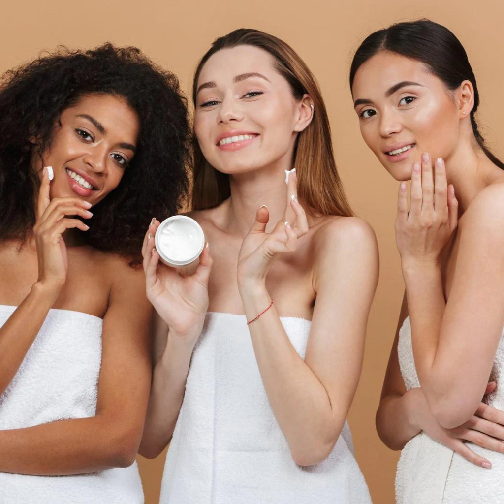 Three Women in Towels